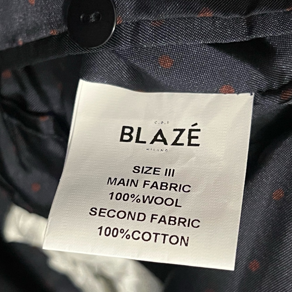 Blaze Milano Wool Jacket Everyday Double-Breasted Blazer Sz US 10 - Picture 14 of 16